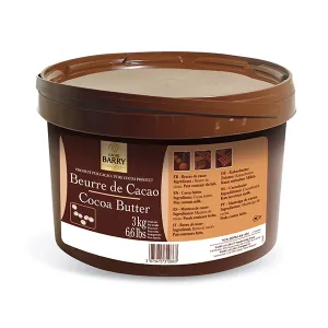CACAO BARRY – COCOA BUTTER 3KG PAIL - Wholesale Foodservice Supply | Absolute Food Service