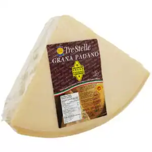 TRE STELLE – GRANA PADANO 1/8 CUT PER KG [WEIGHT MAY VARY] - Wholesale Foodservice Supply | Absolute Food Service