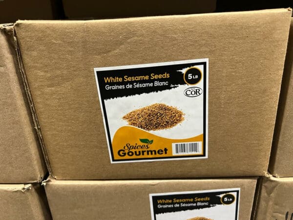 SPICES GOURMET – WHITE SESAME SEEDS 5LB - Wholesale Foodservice Supply | Absolute Food Service