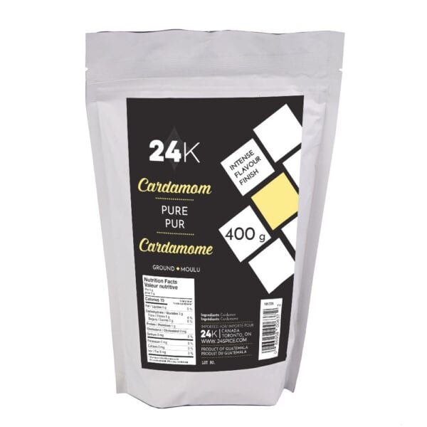 24K – PURE CARDAMOM GROUND 400GR (MADE IN GUATEMALA) - Wholesale Foodservice Supply | Absolute Food Service
