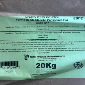 ORGANIC WHITE FLOUR - SOFT 20KG