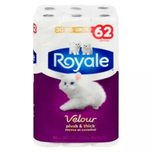 ROYALE – VELOUR BATH TISSUE 30=62 30EA - Wholesale Foodservice Supply | Absolute Food Service