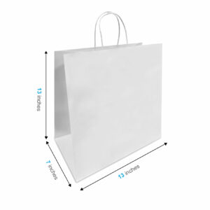 INTERNATIONAL - TWISTED HANDLE BAG WHITE 13x17x13 250EA CASE