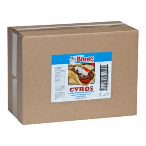 BONTE - SLICED GYRO FULLY COOKED 4X2.27KG (5LB) CASE