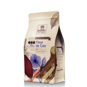 CACAO BARRY – DARK CHOCOLATE COUVERTURE FLEUR DE CAO™ 70% PISTOLS 5KG - Wholesale Foodservice Supply | Absolute Food Service