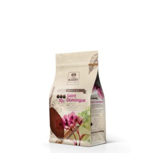 CACAO BARRY – DARK CHOCOLATE COUVERTURE SAINT-DOMINGUE 70% PISTOLS 1KG - Wholesale Foodservice Supply | Absolute Food Service
