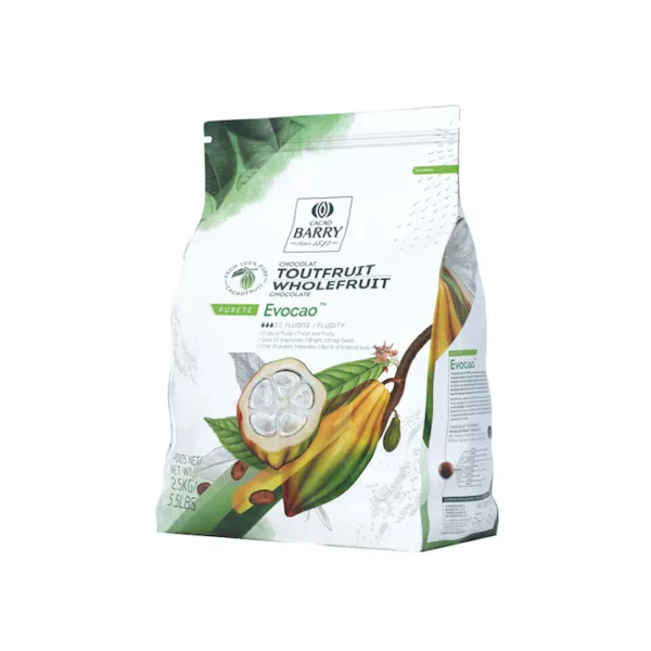 CACAO BARRY – EVOCAO WHOLEFRUIT CHOCOLATE 2.5KG - Wholesale Foodservice Supply | Absolute Food Service