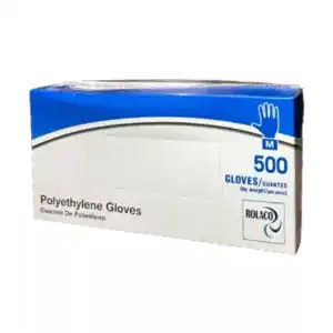 ROLACO - POLYETHYLENE MEDIUM DELI GLOVES 500EA